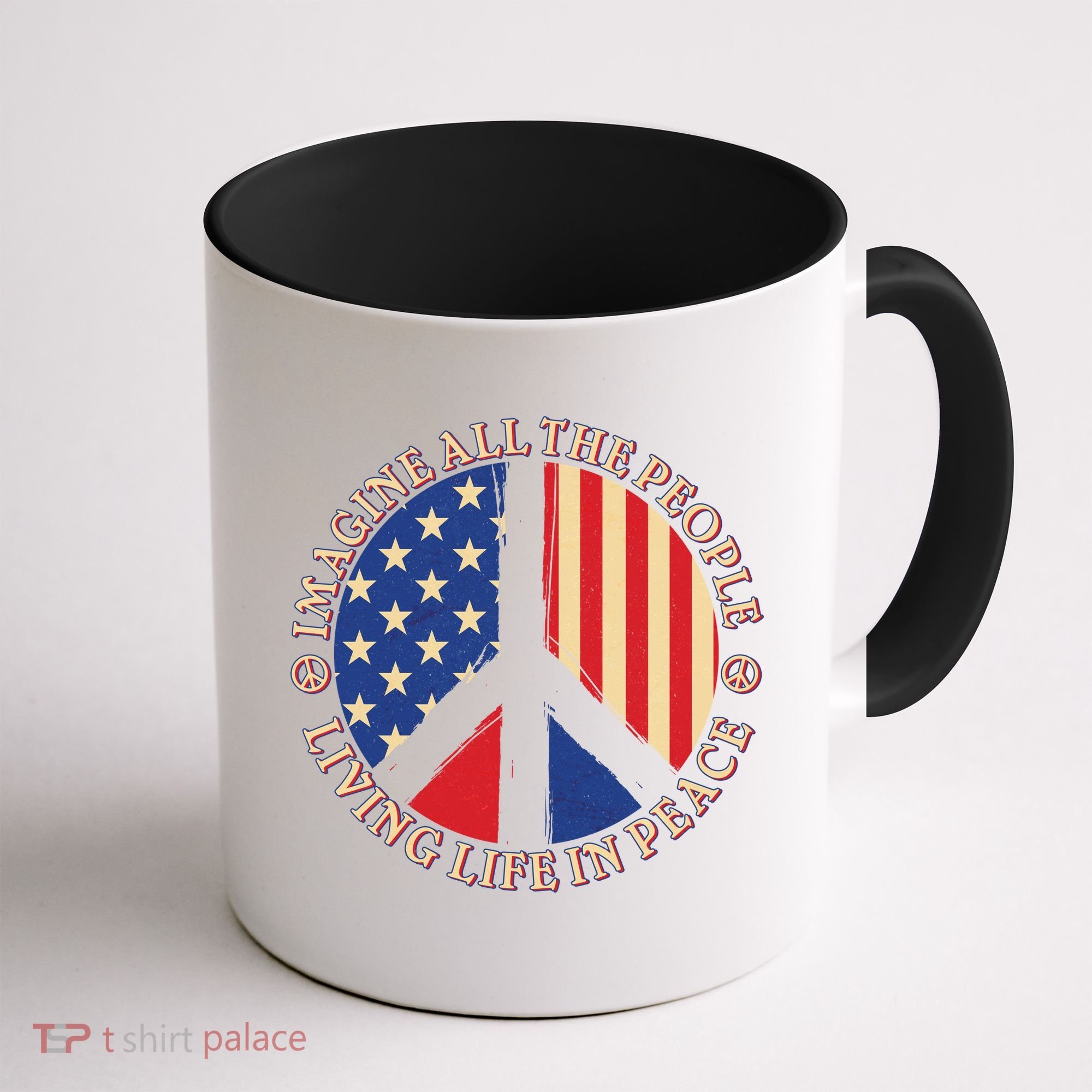 American Peace: People Living life In Peace Coffee Mug