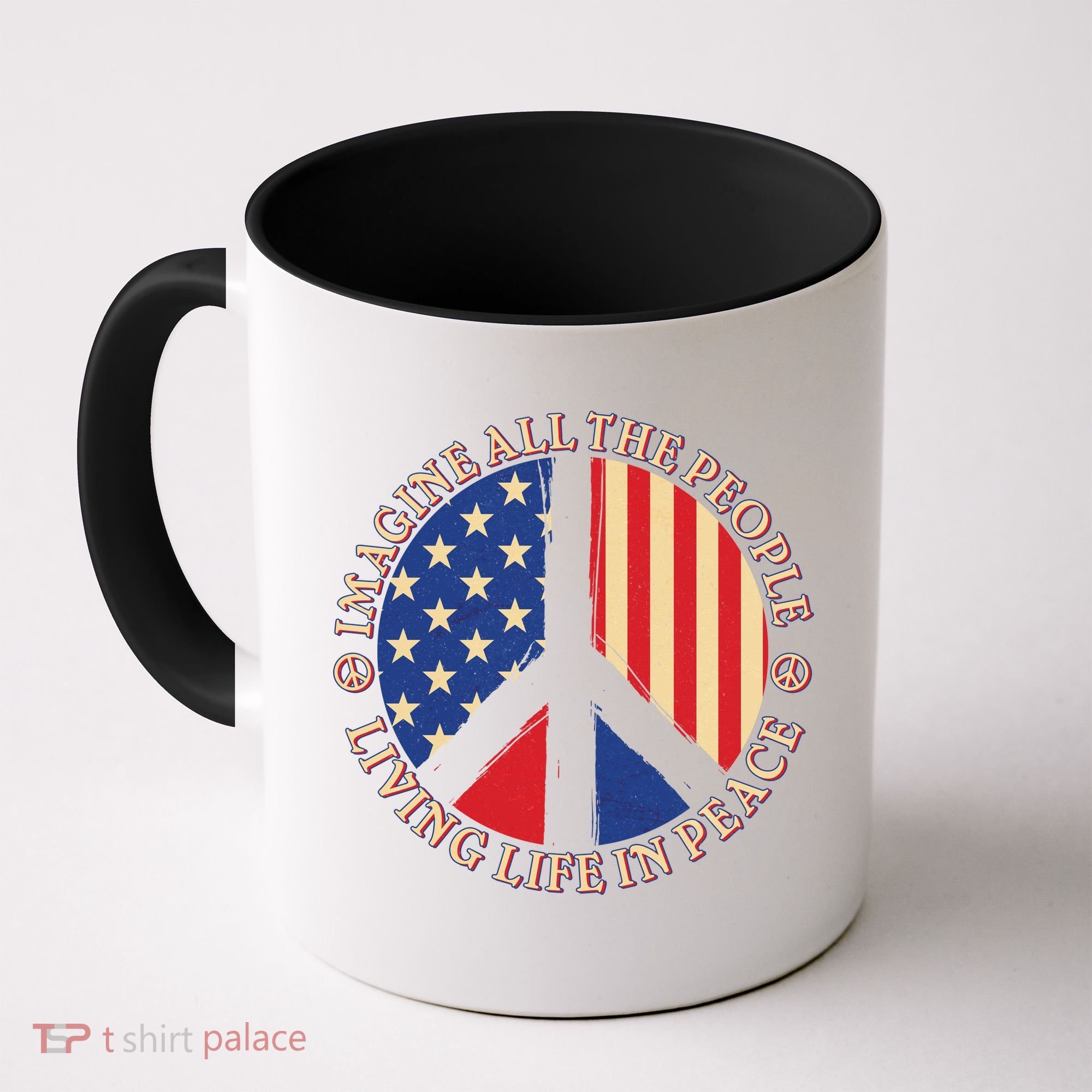 American Peace: People Living life In Peace Coffee Mug