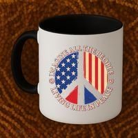 American Peace: People Living life In Peace Coffee Mug thumb 2