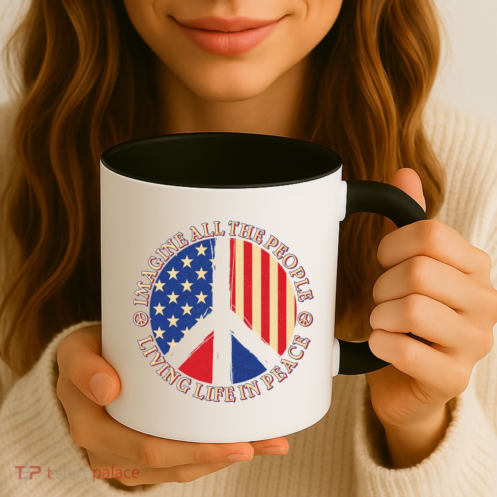 American Peace: People Living life In Peace Coffee Mug