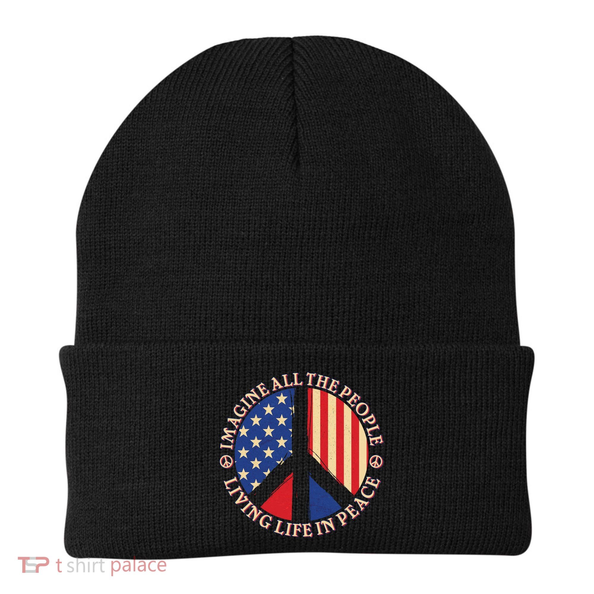 American Peace: People Living life In Peace Beanie