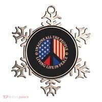 American Peace: People Living life In Peace Ornament thumb 0
