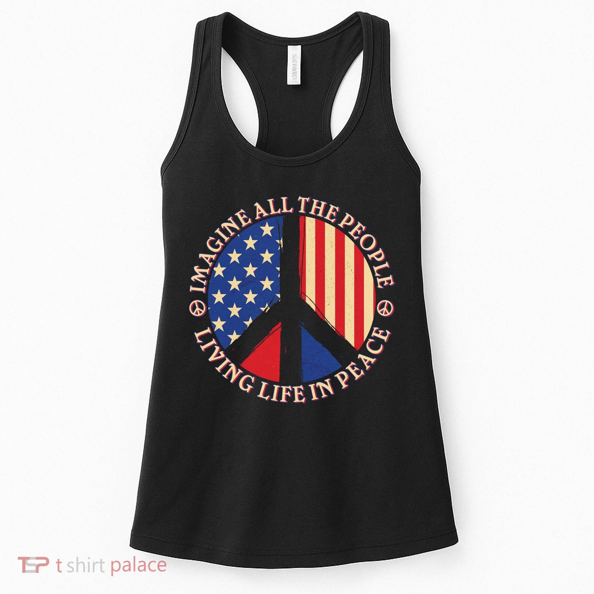 American Peace: People Living life In Peace Women's Tank Top
