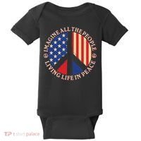 American Peace: People Living life In Peace Baby Bodysuit thumb 0
