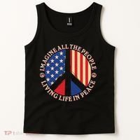 American Peace: People Living life In Peace Tank Top thumb 2