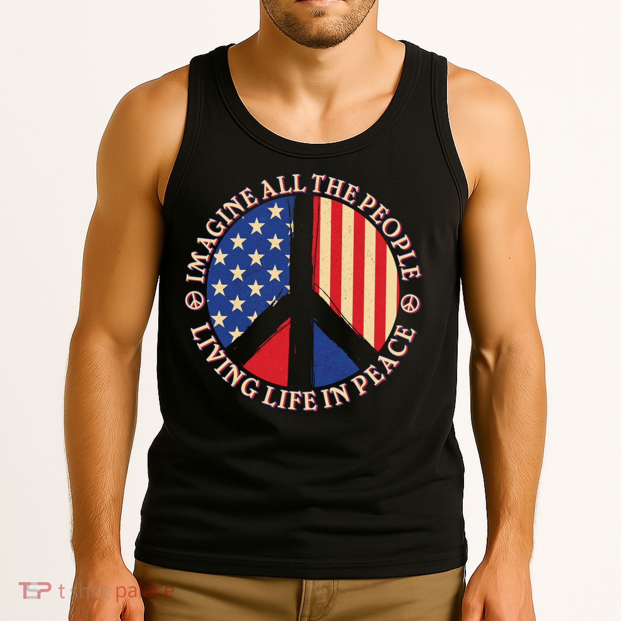 American Peace: People Living life In Peace Tank Top
