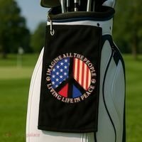 American Peace: People Living life In Peace Golf Towel thumb 2