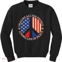 American Peace: People Living life In Peace Kids Sweatshirt thumb 0