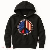 American Peace: People Living life In Peace Kids Hoodie thumb 0