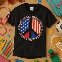 American Peace: People Living life In Peace Kids T-Shirt thumb 3