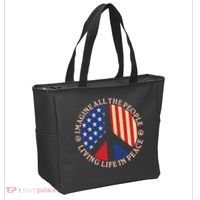 American Peace: People Living life In Peace Tote Bag thumb 2