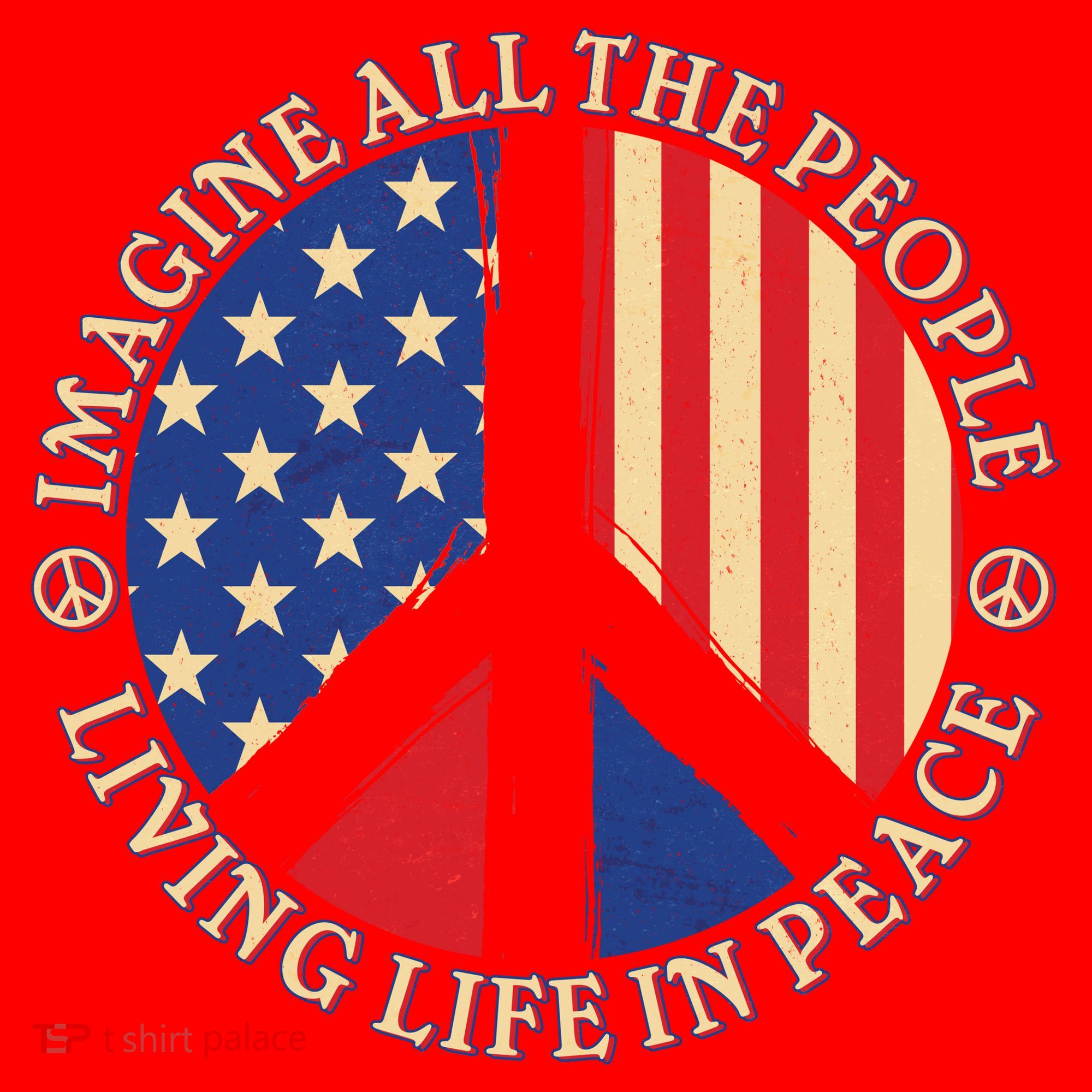 American Peace: People Living life In Peace Santa Hat