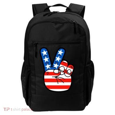 American Peace Sign Flag Backpack