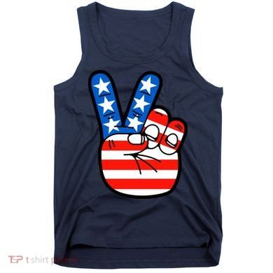 American Peace Sign Flag Tank Top