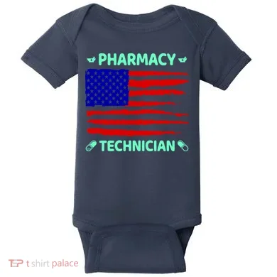 American Pharmacy Technician Baby Bodysuit