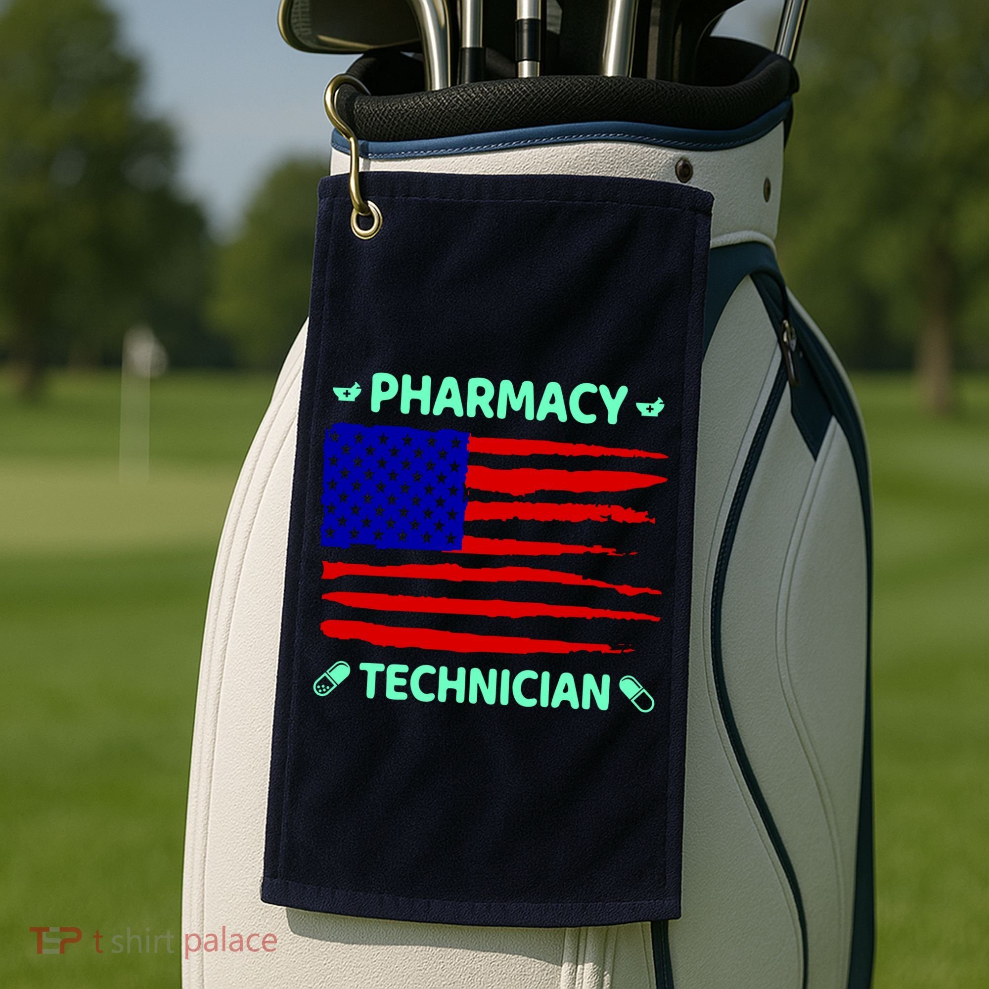 American Pharmacy Technician Golf Towel