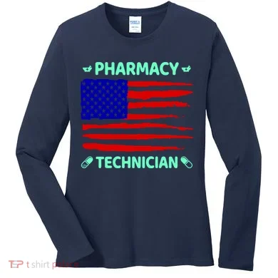 American Pharmacy Technician Women's Long Sleeve Shirt