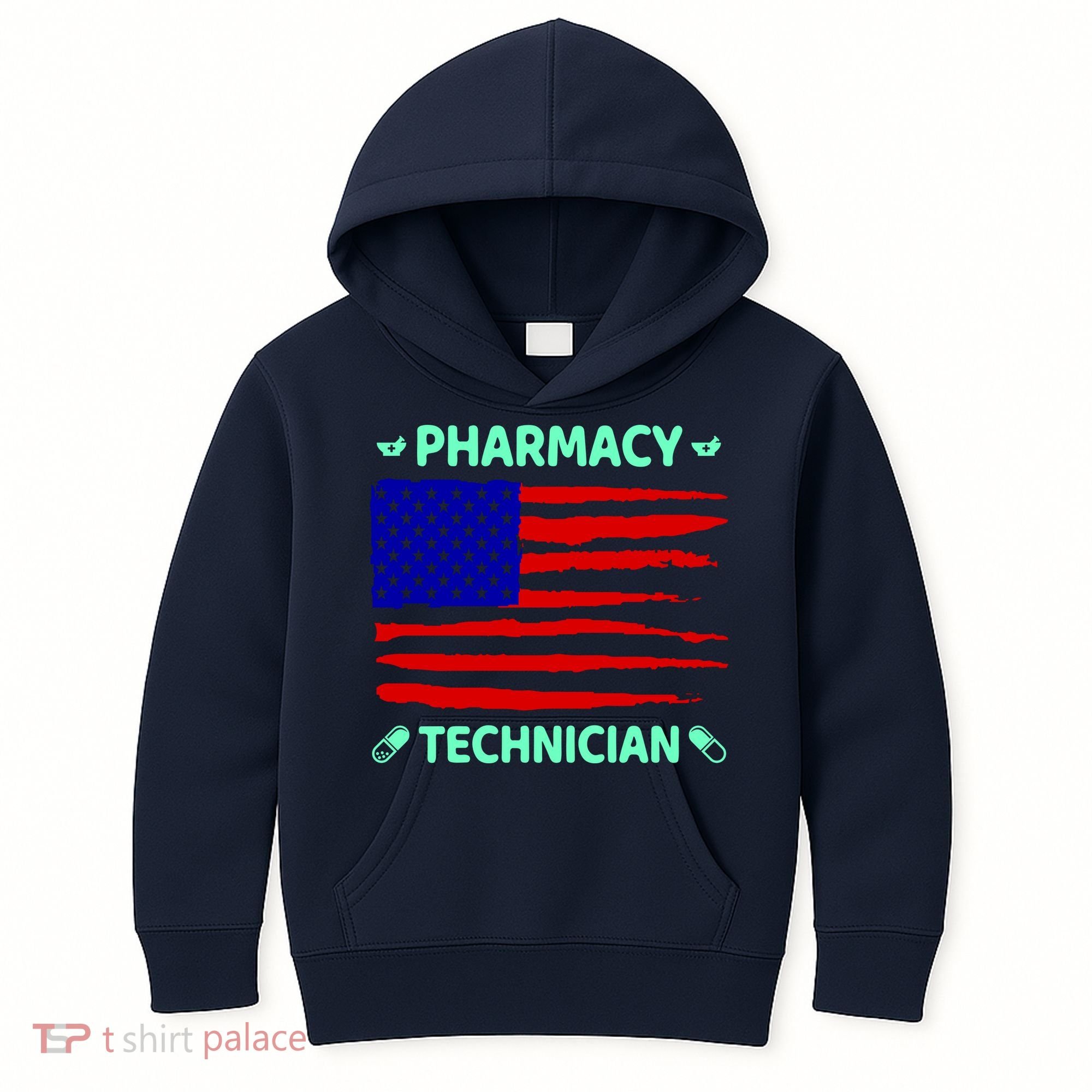 American Pharmacy Technician Kids Hoodie