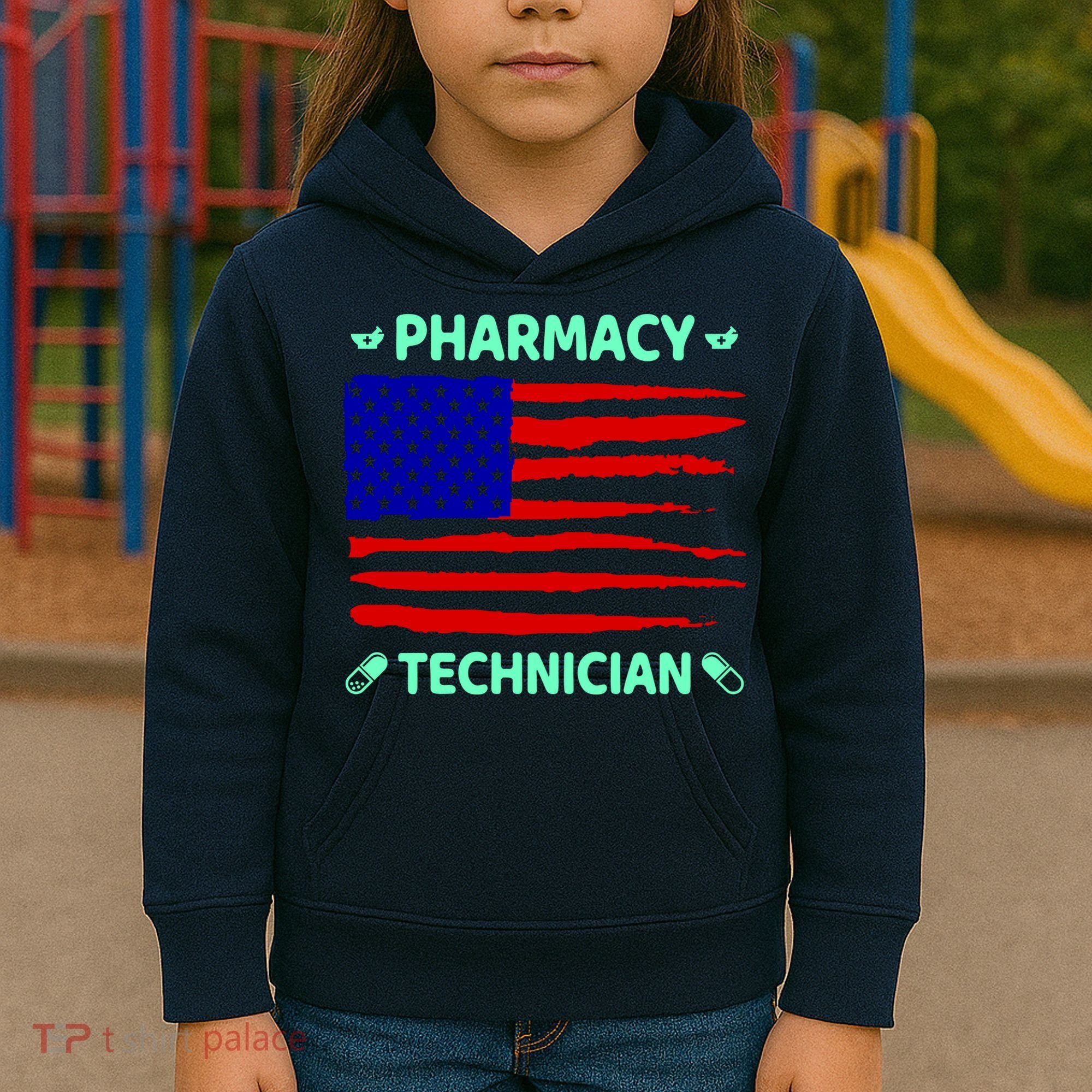 American Pharmacy Technician Kids Hoodie