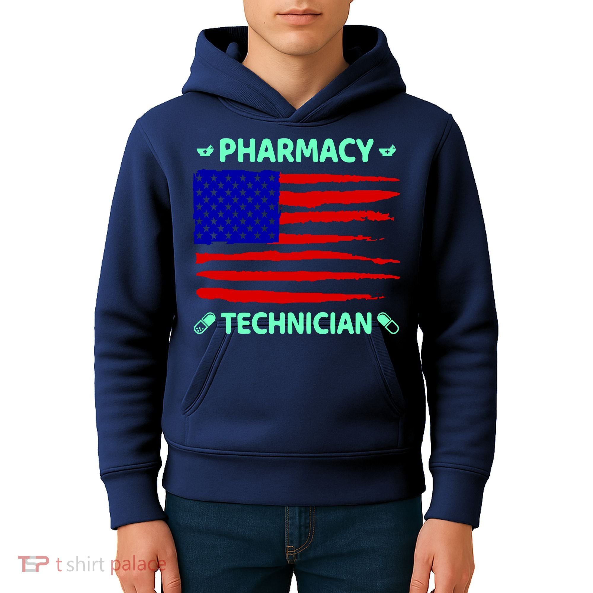 American Pharmacy Technician Kids Hoodie