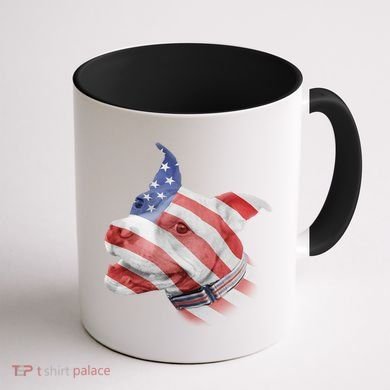 American Pitbull Coffee Mug back