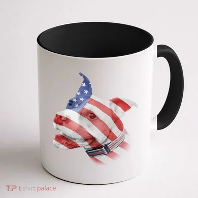 American Pitbull Coffee Mug back
