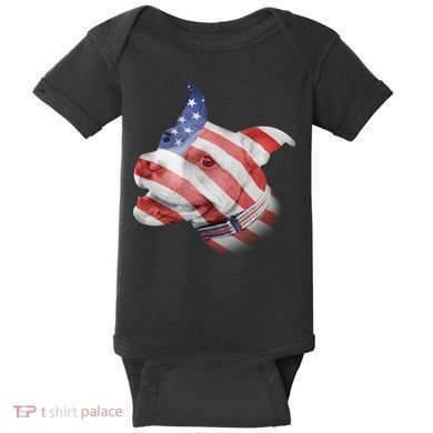 American Pitbull Baby Bodysuit