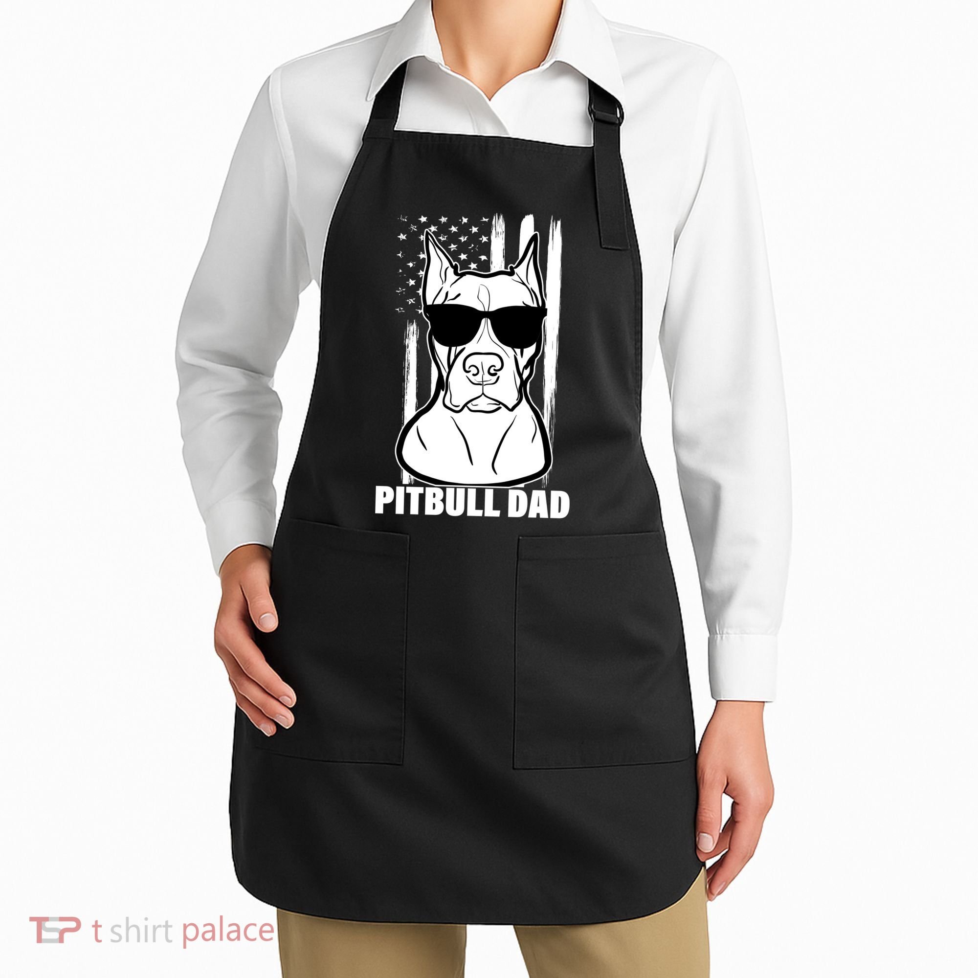 American Pitbull Dad Apron
