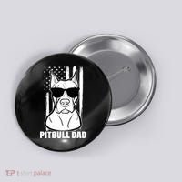 American Pitbull Dad Button thumb 0