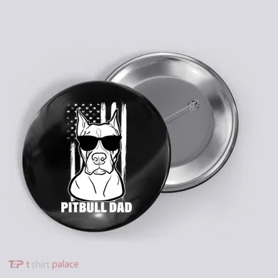 American Pitbull Dad Button