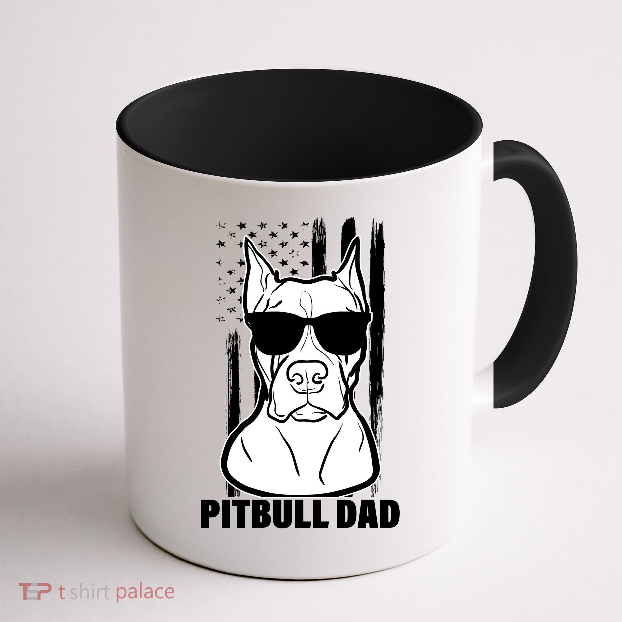 American Pitbull Dad Coffee Mug