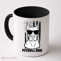 American Pitbull Dad Coffee Mug thumb 0
