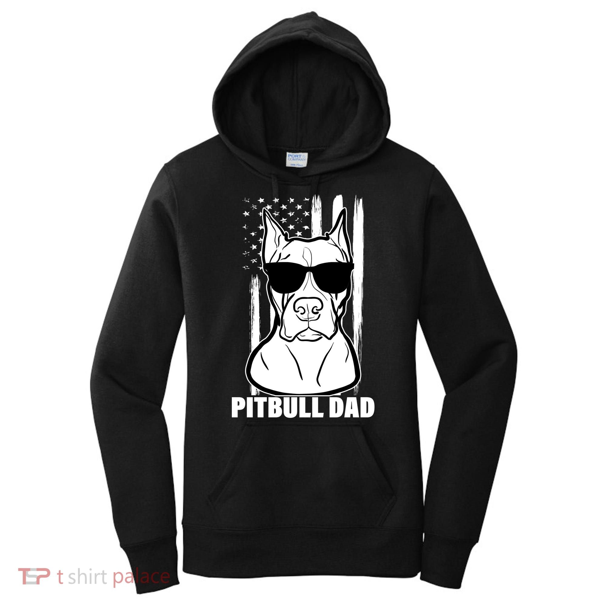 American Pitbull Dad Women's Hoodie