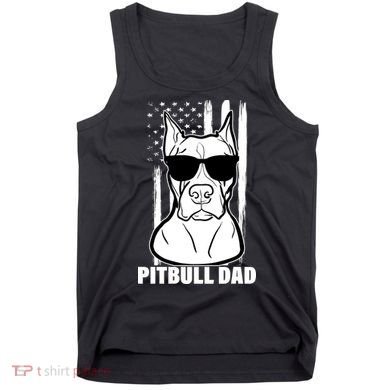 American Pitbull Dad Tank Top