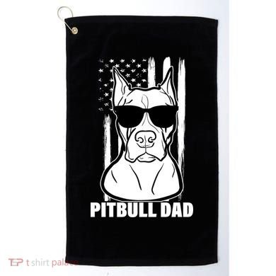 American Pitbull Dad Golf Towel