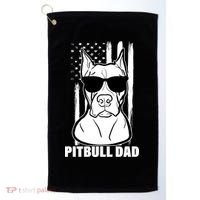 American Pitbull Dad Golf Towel thumb 0
