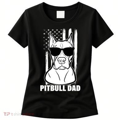 American Pitbull Dad Women's T-Shirt