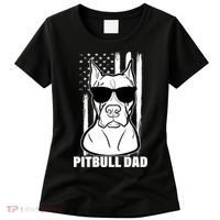 American Pitbull Dad Women's T-Shirt thumb 0