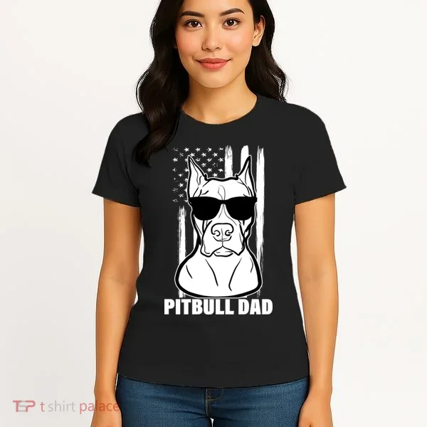 American Pitbull Dad Women's T-Shirt