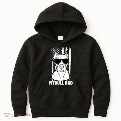 American Pitbull Dad Kids Hoodie