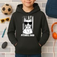 American Pitbull Dad Kids Hoodie thumb 2
