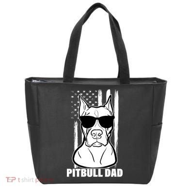 American Pitbull Dad Tote Bag