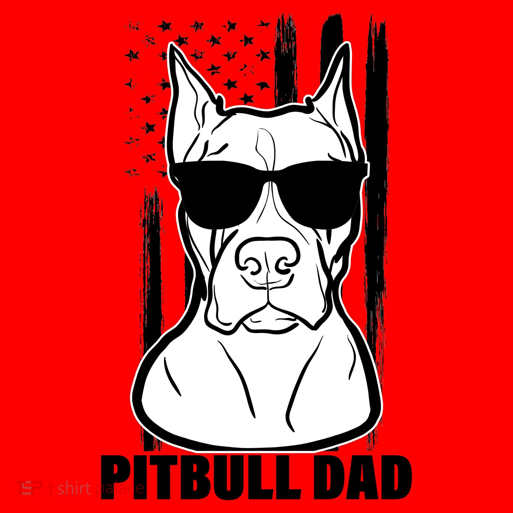 American Pitbull Dad Santa Hat