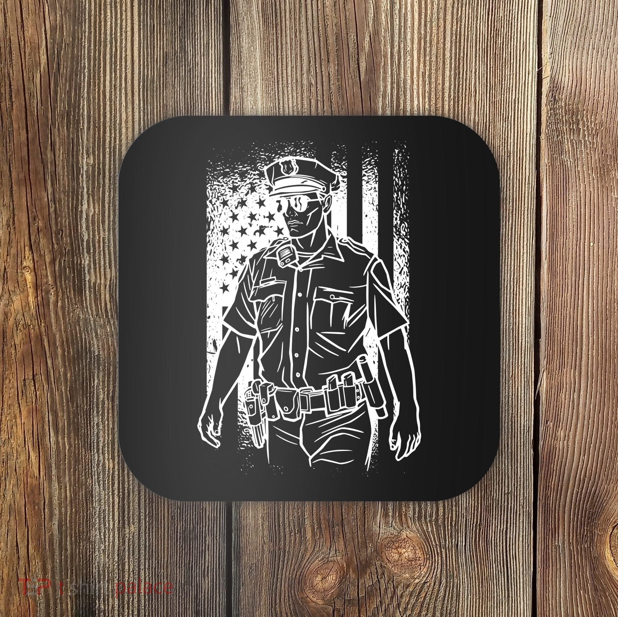 American Police Officer Coaster