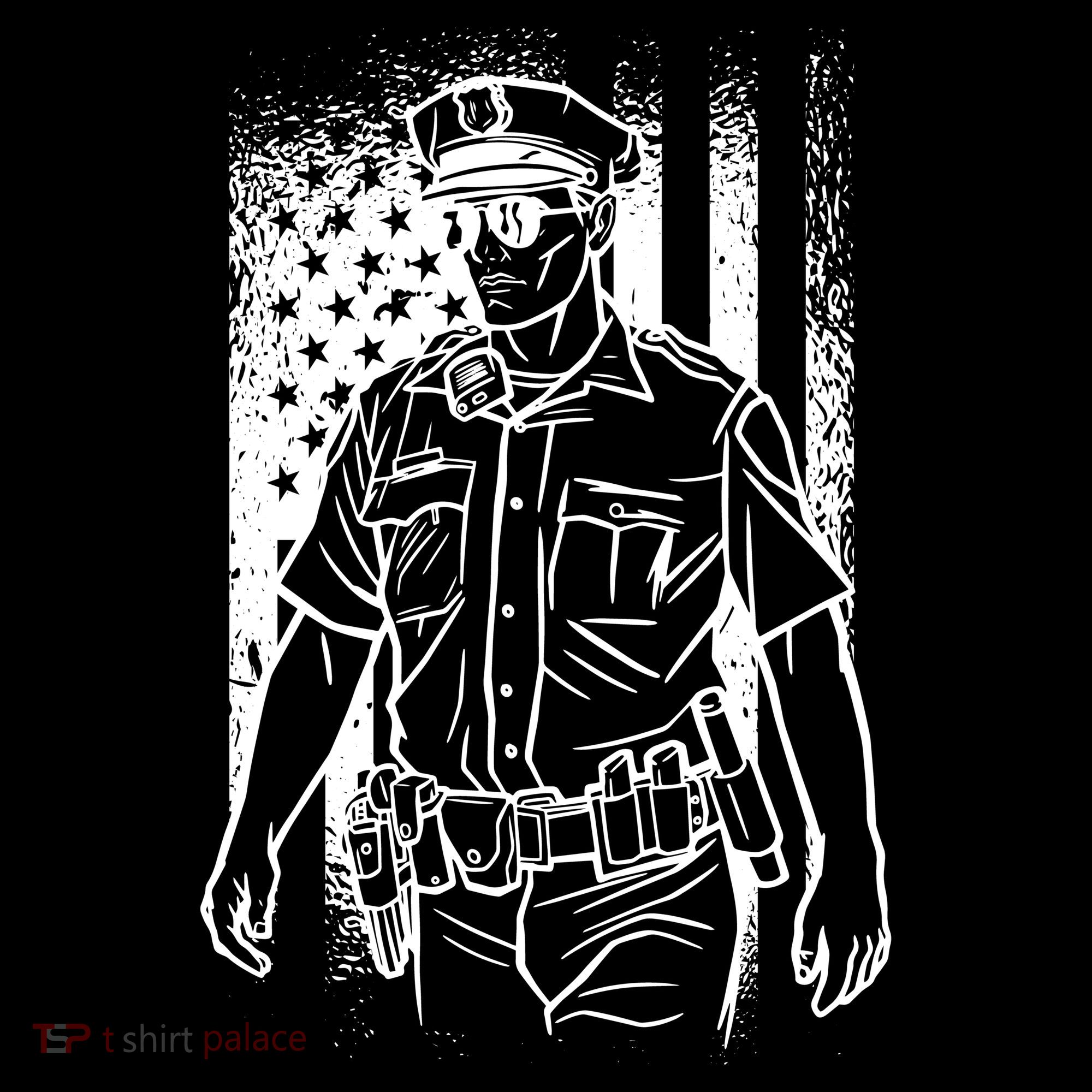 American Police Officer Coaster