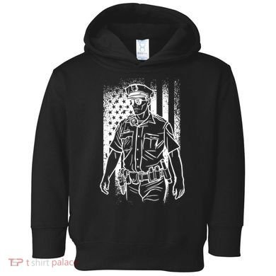 American Police Officer Toddler Hoodie