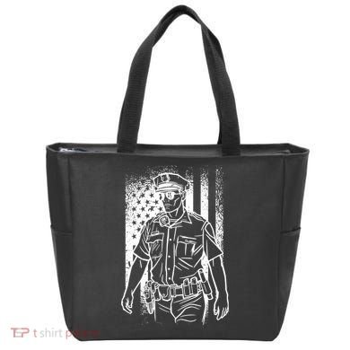 American Police Officer Tote Bag