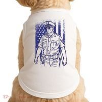 American Police Officer Doggie Tank thumb 0