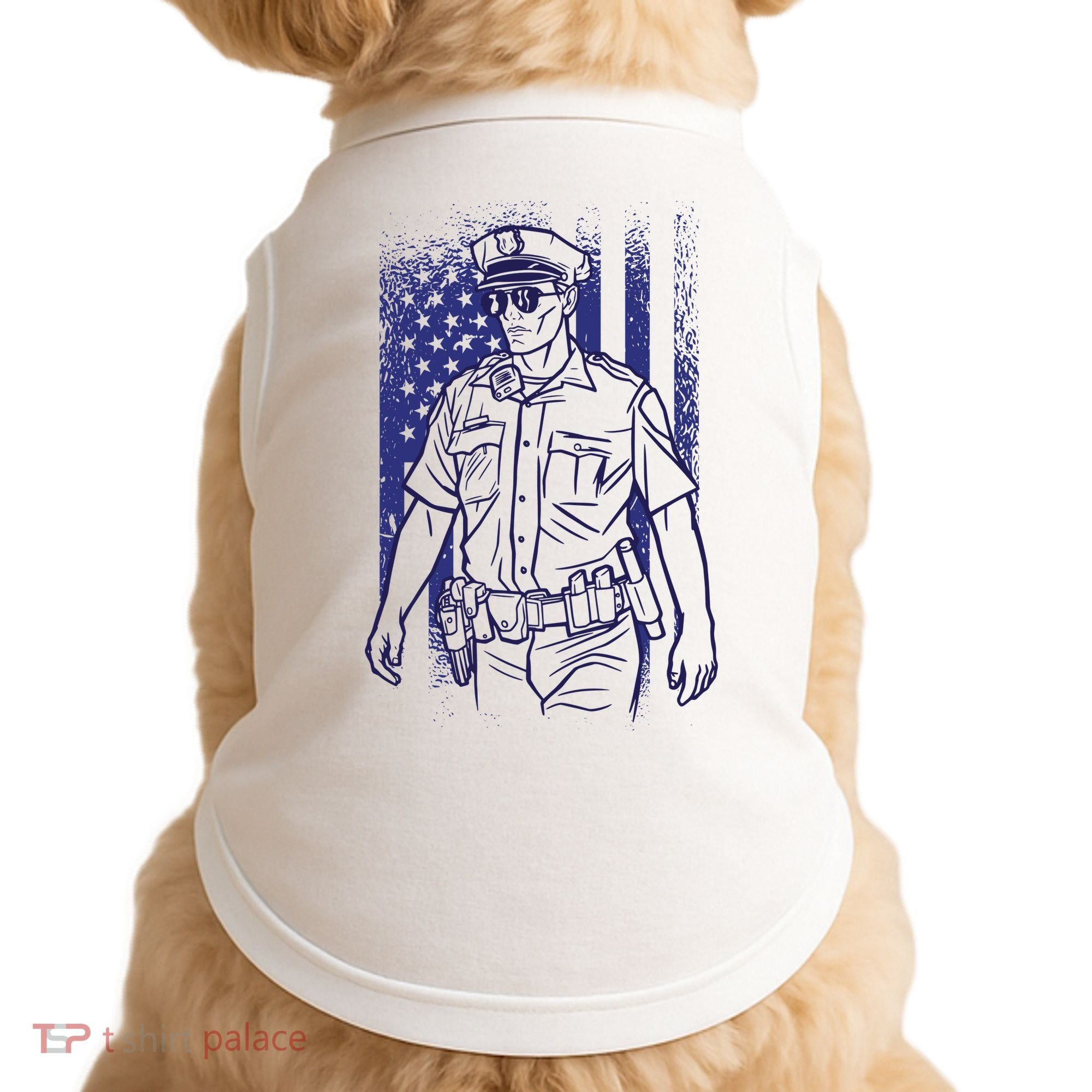 American Police Officer Doggie Tank