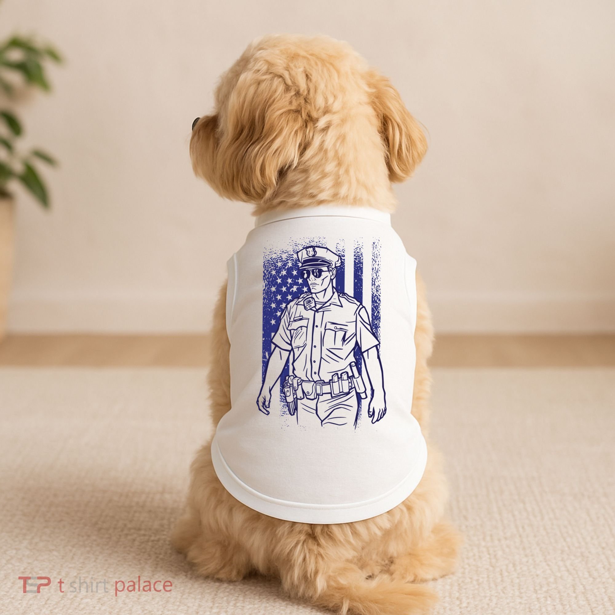 American Police Officer Doggie Tank
